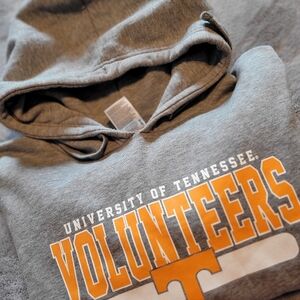 UNISEX ADULT TN VOLS GRAY HOODED SWEATSHIRT SIZE 3 XL EUC GBO FOOTBALL SPORTS